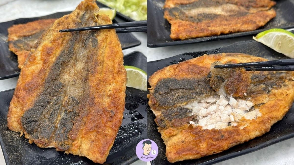 「煎虱目魚肚」金黃誘人，散發油脂香氣。（圖／痴吃的玩提供）