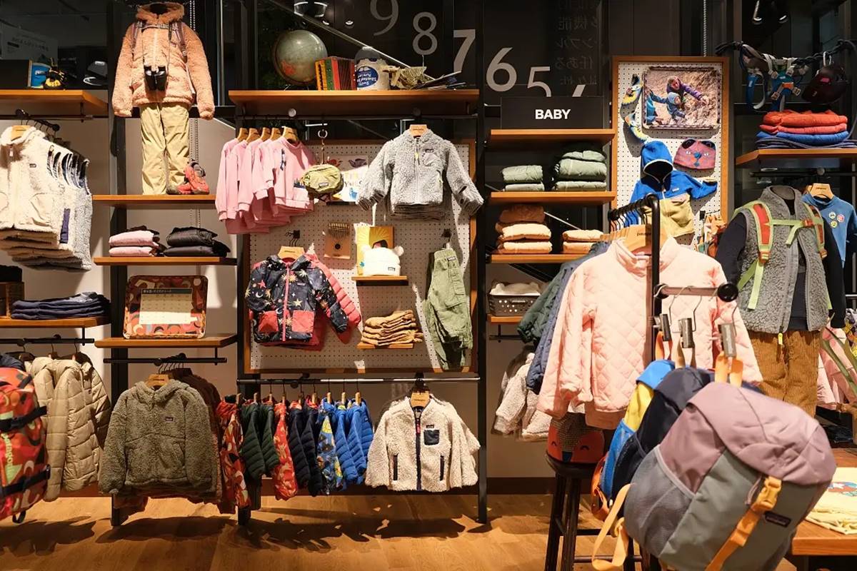 戶外品牌「Patagonia」關西旗艦店位在北館1樓,店內寬敞並且購物環境舒適。(圖/小不點看世界提供)