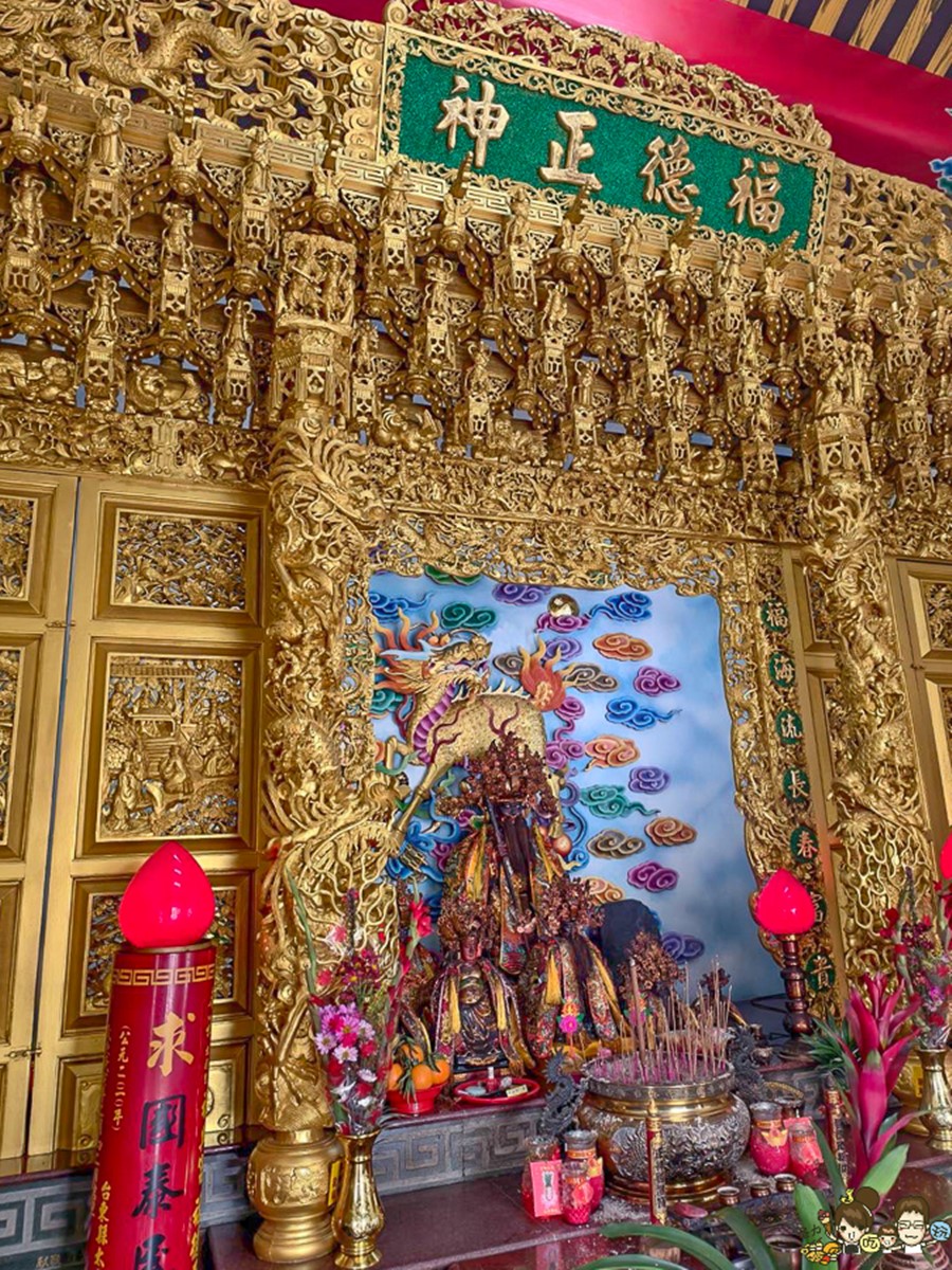 「福興宮」主要供奉土地公，香火延續已有百年之久。（圖／跟著尼力吃喝玩樂提供）