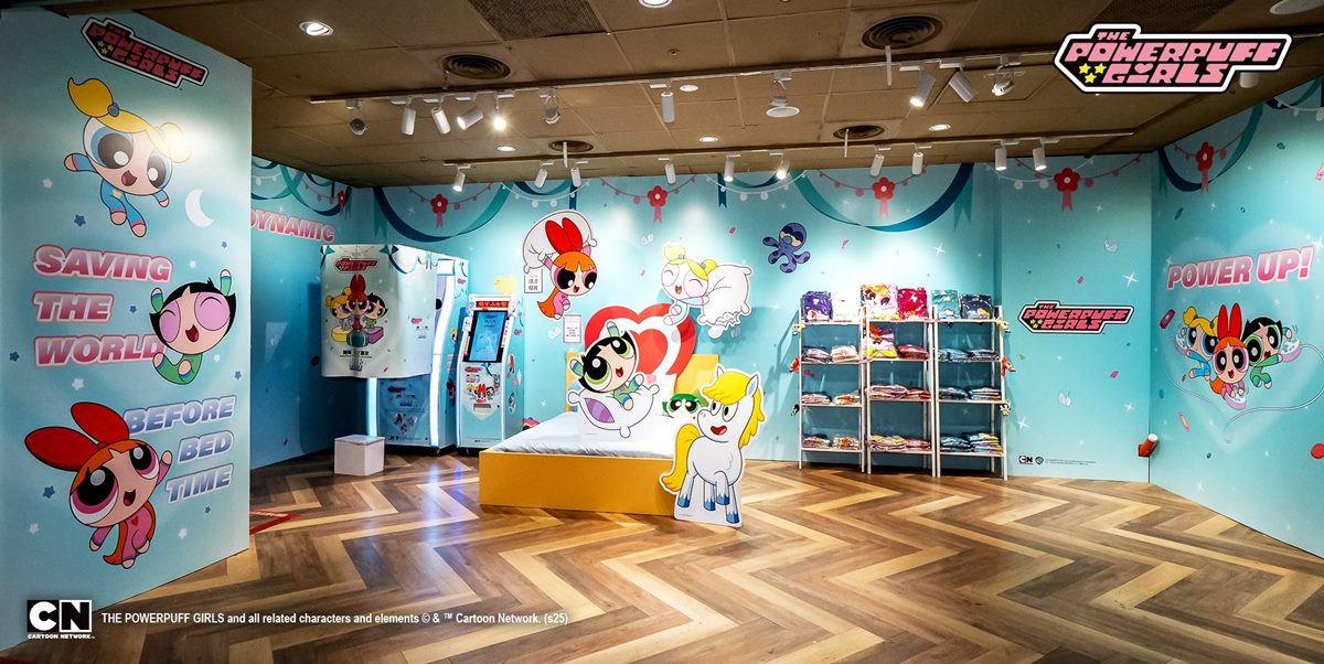 全球超人氣卡通「飛天小女警」快閃店即日起在台北誠品R79中山地下書街登場。(圖/WeTrust信賴互動 提供)
