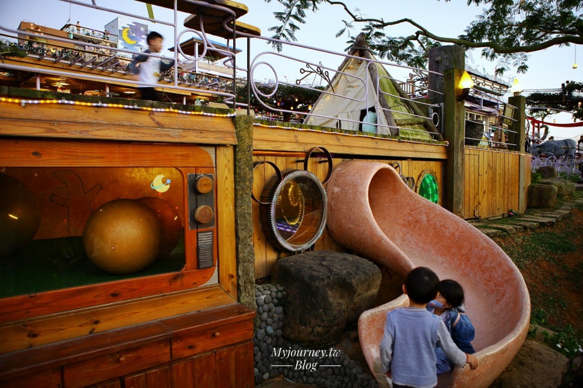 小朋友最愛的溜滑梯這裡也有得玩。(圖/可大王愛旅行 提供)