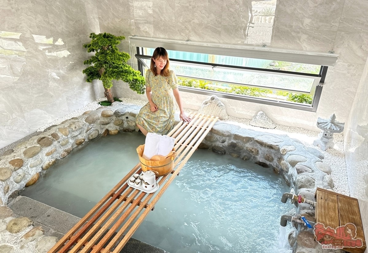 獨立湯屋有雙人湯屋、家庭湯屋可選擇,湯屋室內環境也很優美。(圖/熱血玩台南。跳躍新世界 提供)