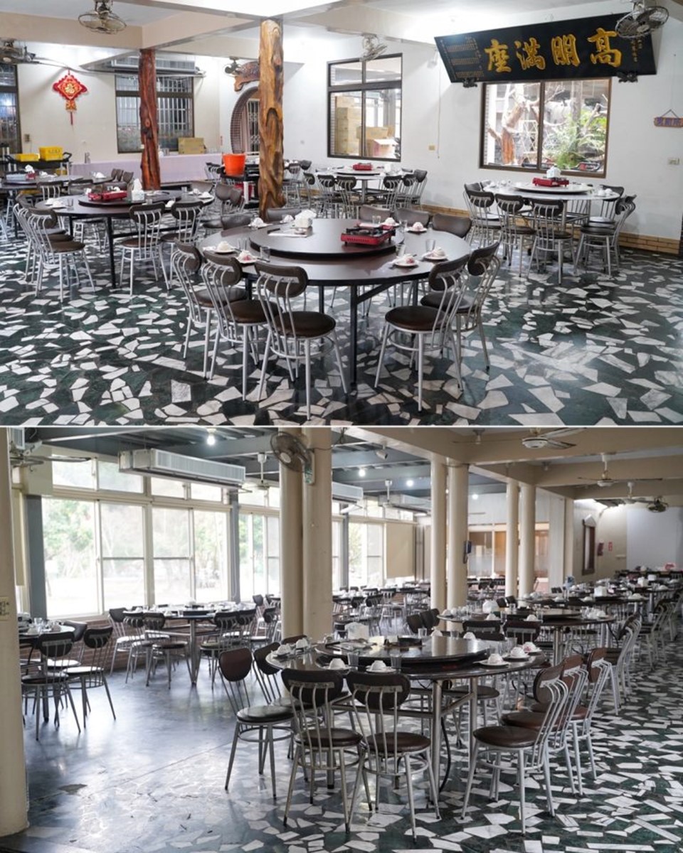 「綠野山莊花園餐廳」位在大社觀音山,占地寬廣,是在地30年的老字號餐廳。(圖/阿華田的美食日記 提供)
