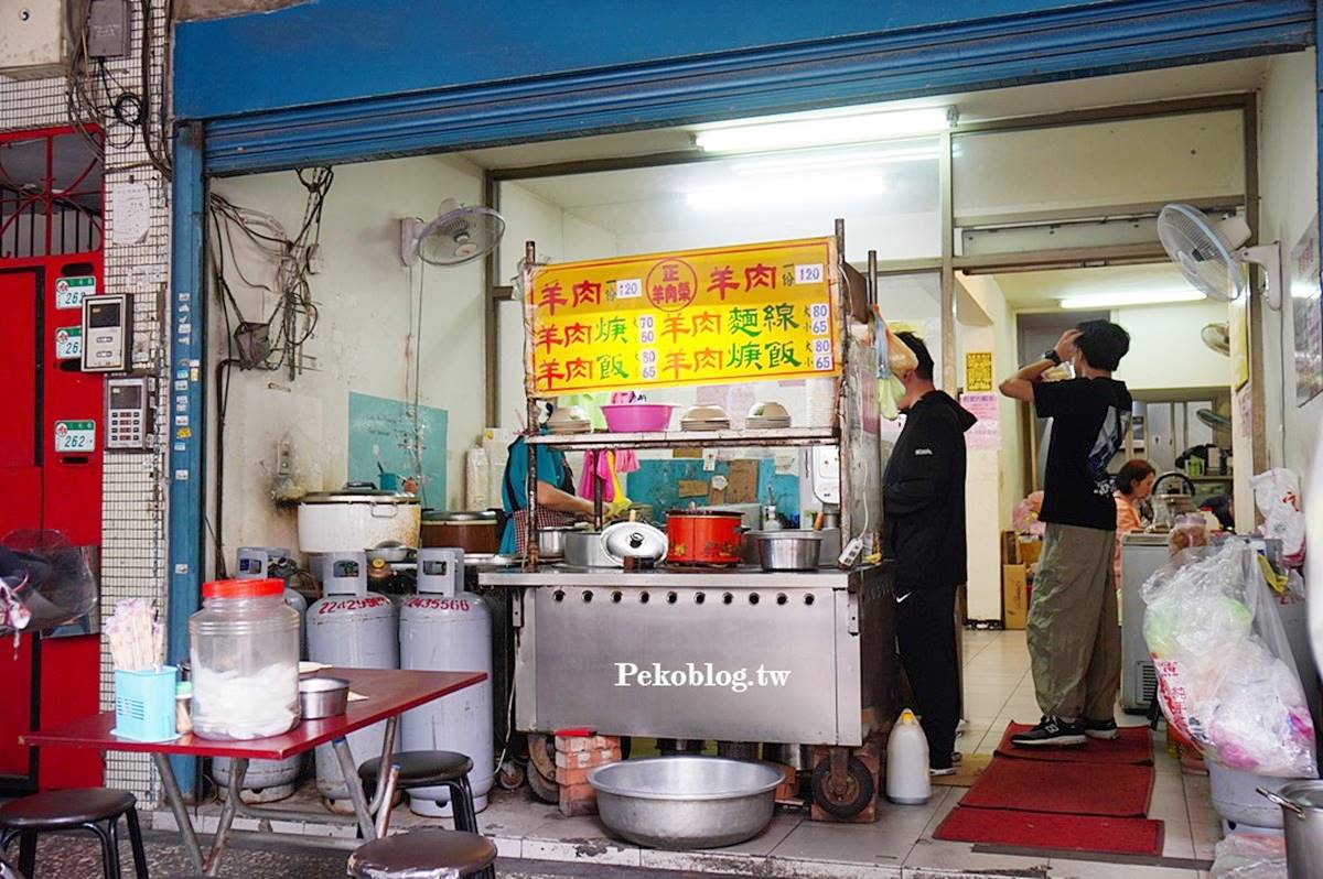 「阿榮羊肉飯」位在三元街,是在地稍有年紀的人氣小吃。(圖/PEKOのSimple Life 提供)