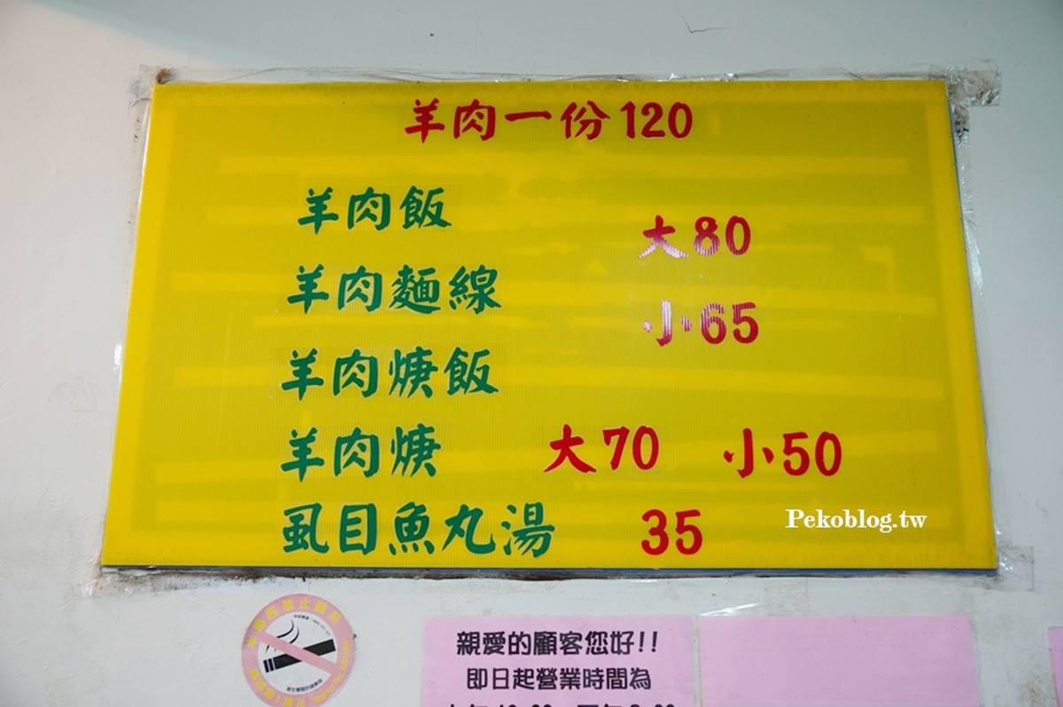 店內菜單品項不多,價格幾乎都是平實的銅板價。(圖/PEKOのSimple Life 提供)