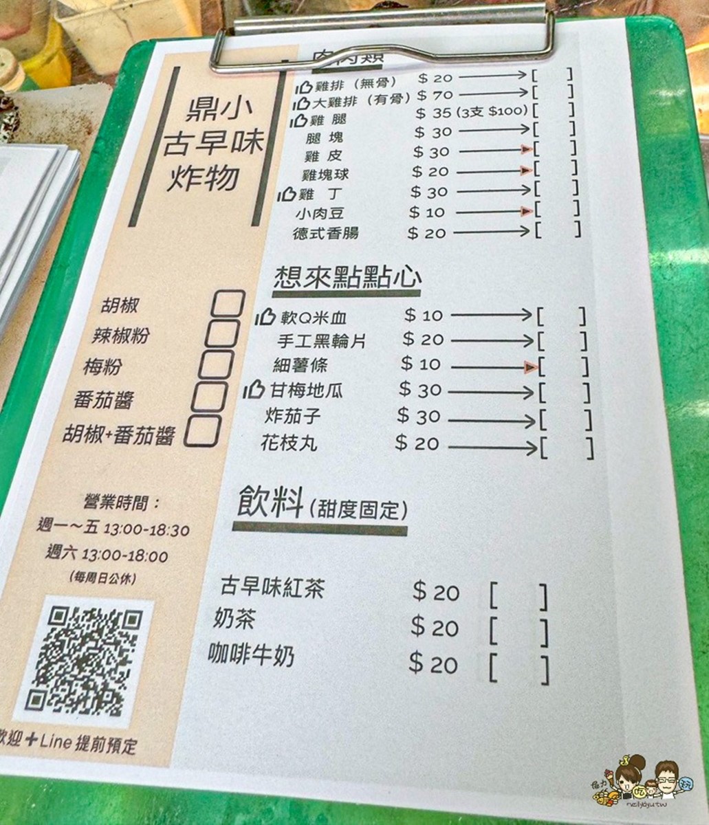 菜單都是很平實的銅板價，餐點價格大多都在10～35元之間。（圖／跟著尼力吃喝玩樂 提供）