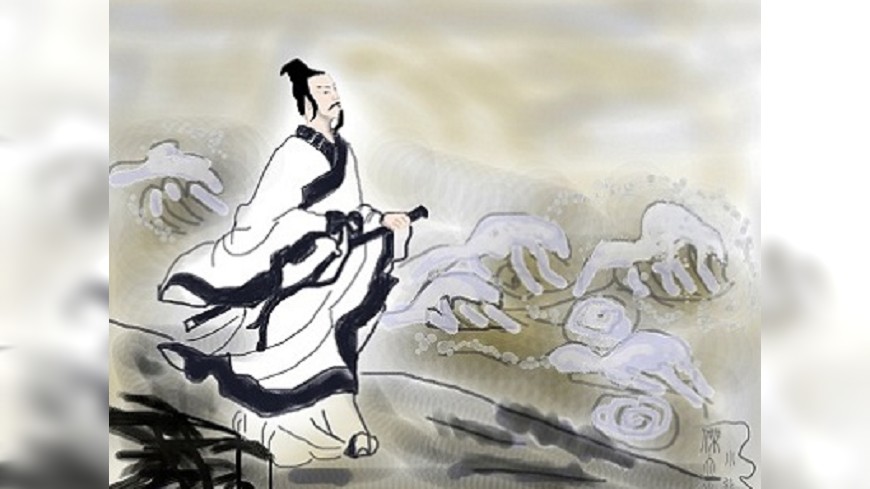 屈原是戰國時期楚國大臣。（圖／古詩學習網）