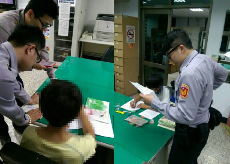 永和派出所員警蘇恒慶用耐心將少年拉回正軌。圖/永和警分局