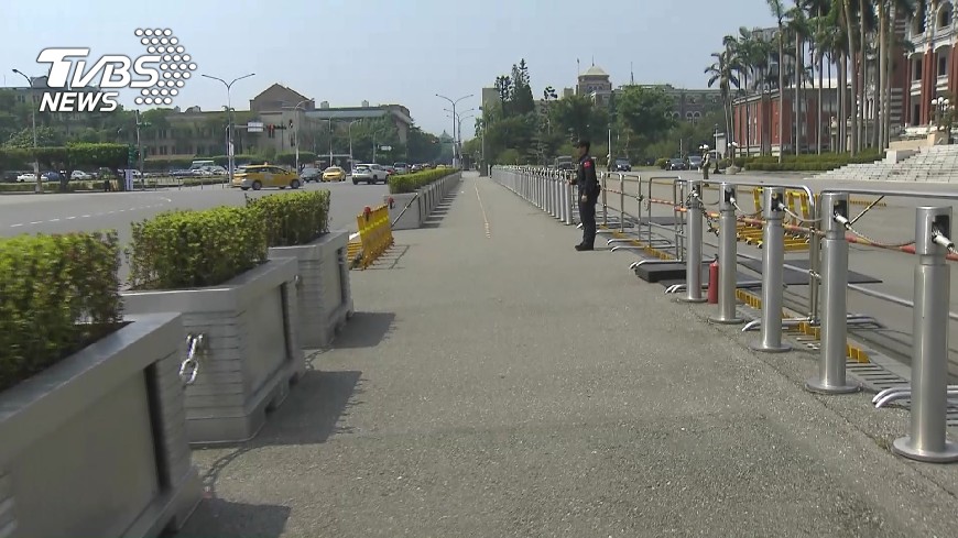總統府維安示意圖／TVBS