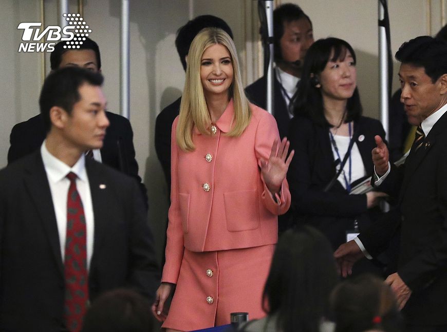 川普愛女伊凡卡已搶先抵達日本。圖／達志影像美聯社