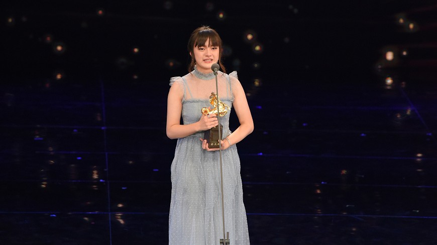文淇14歲奪金馬女配角獎。(圖/金馬執委會提供)
