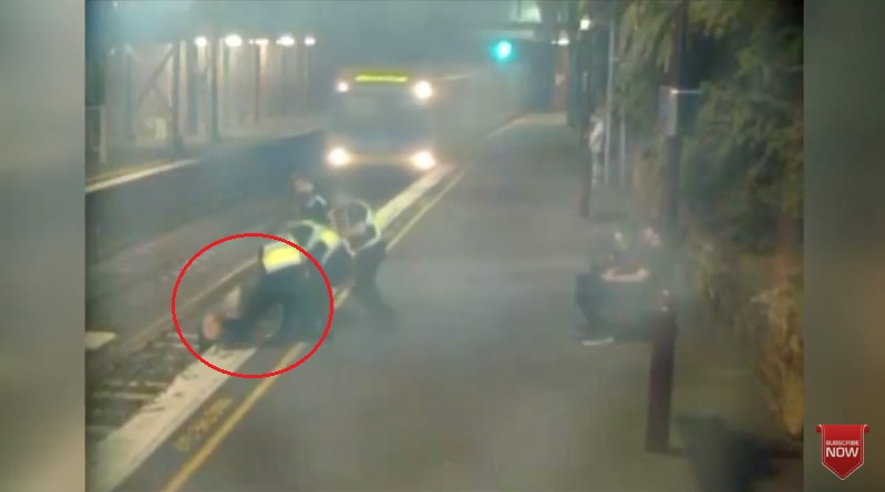 澳女酒醉跌月台 靠警援手與死神擦身