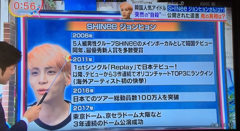 日本主持人戲謔談鐘鉉死訊道歉 遺書掀波瀾