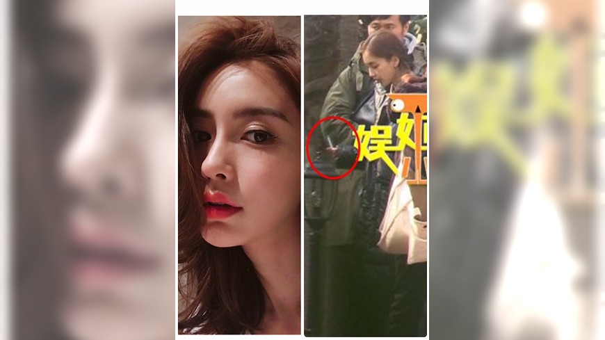 Angelababy哈菸又被抓 陸網友po照再掀論