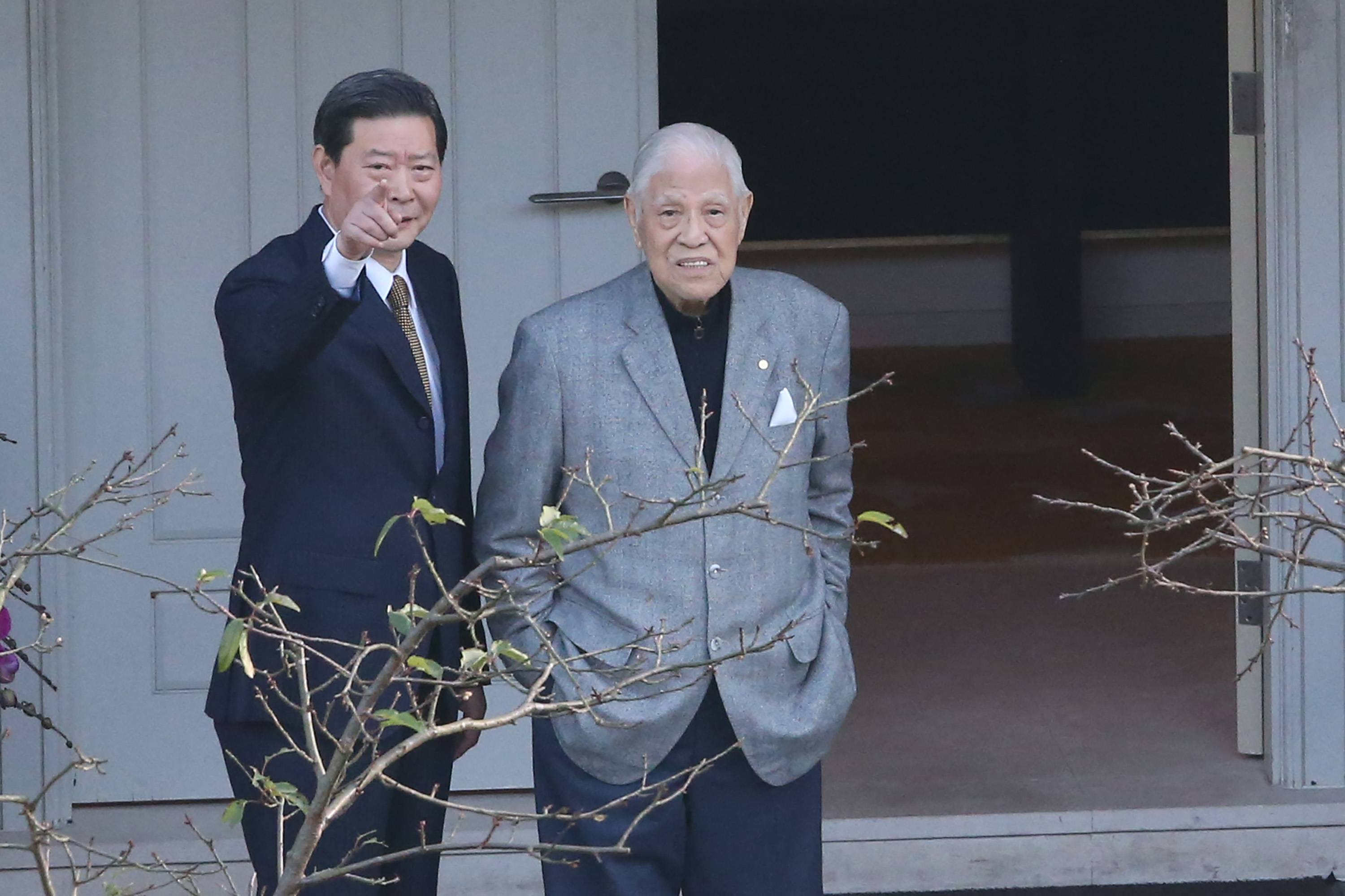 王燕軍與李登輝（圖/中央社）