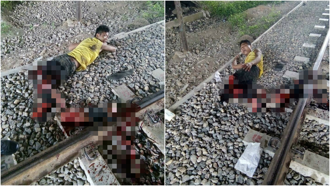 慎入!男闖鐵軌遭輾 「雙腿成泥」爬地哀嚎