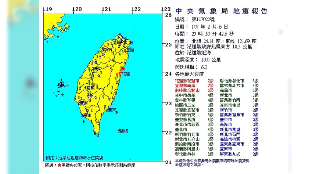 圖/翻攝自中央氣象局