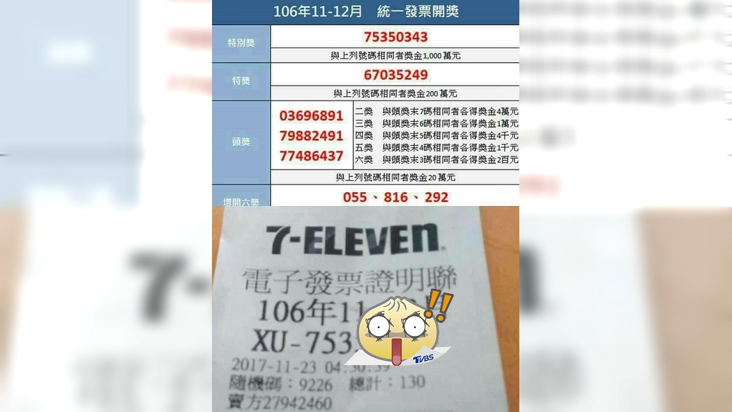 財神擦肩過!發票只差一號中千萬 網:下次要插隊