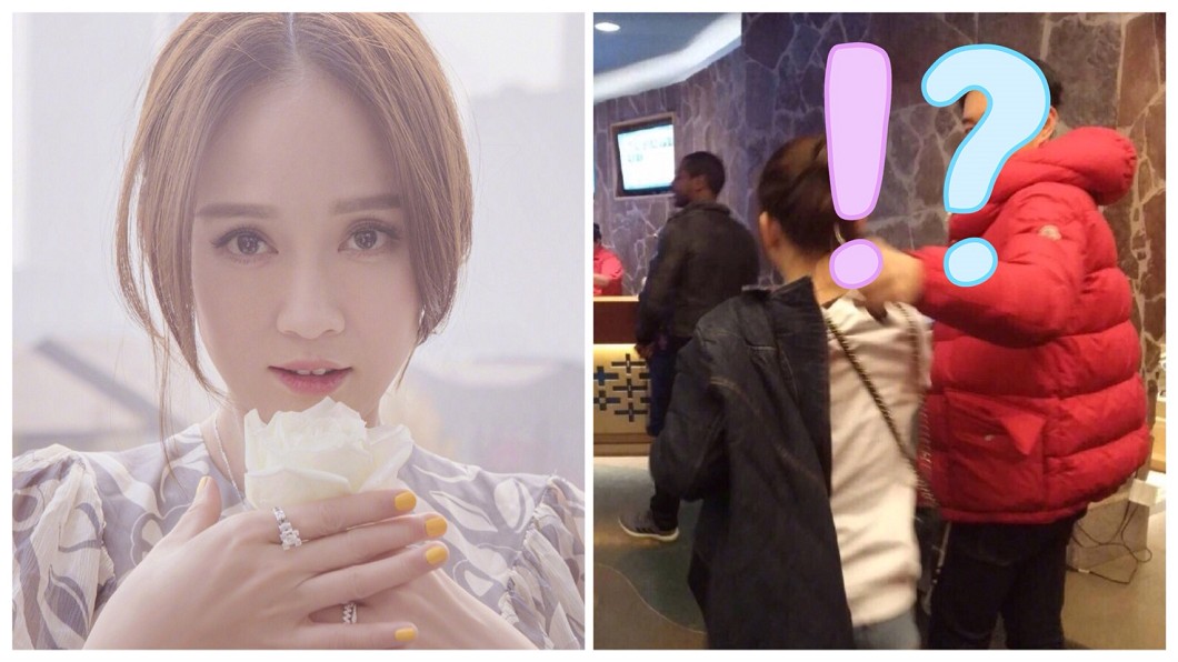 高帥紅衣男體貼護花!陳喬恩16年定情婚約曝光