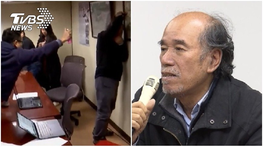 蔡丁貴遭噴生髮劑 統派成員怒嗆「他沒有頭髮」被逮