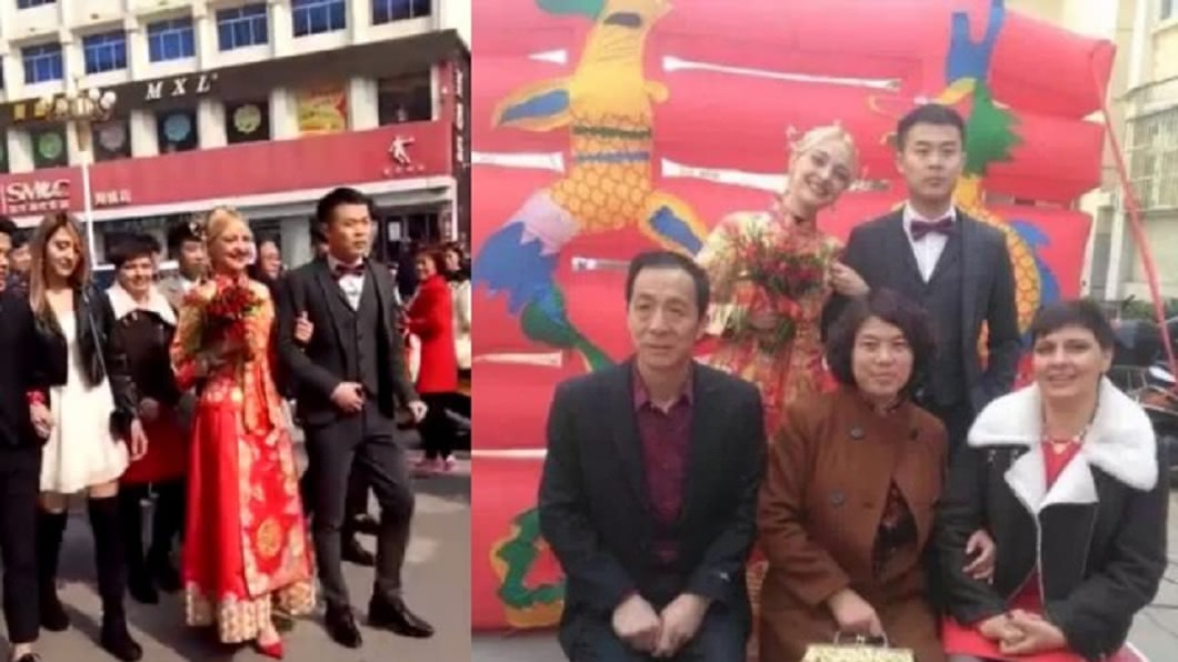 兒子娶了一個漂亮又體貼的洋媳婦,婆婆對她讚譽有加。(圖/翻攝自西安網)