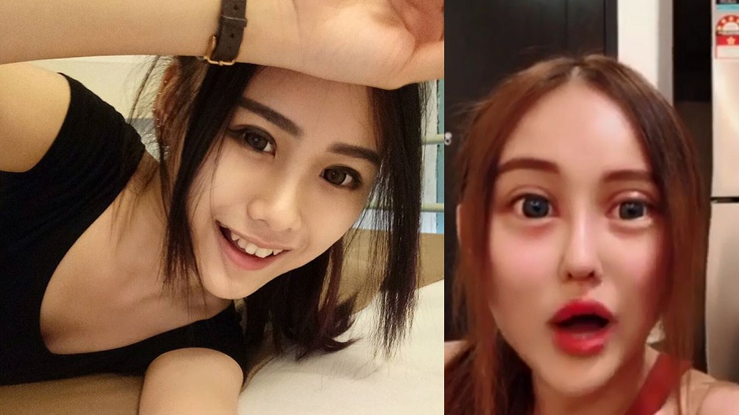 Kamie原為可愛活潑的女孩，如今整過頭讓網友相當惋惜。圖／翻攝IG及臉書