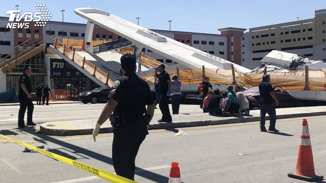 邁阿密人行天橋崩塌 警:彷如爆炸現場