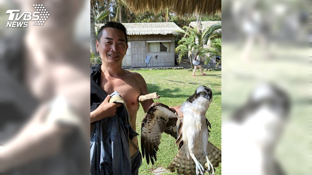 魚鷹誤觸高壓電墜河 派出所長救援