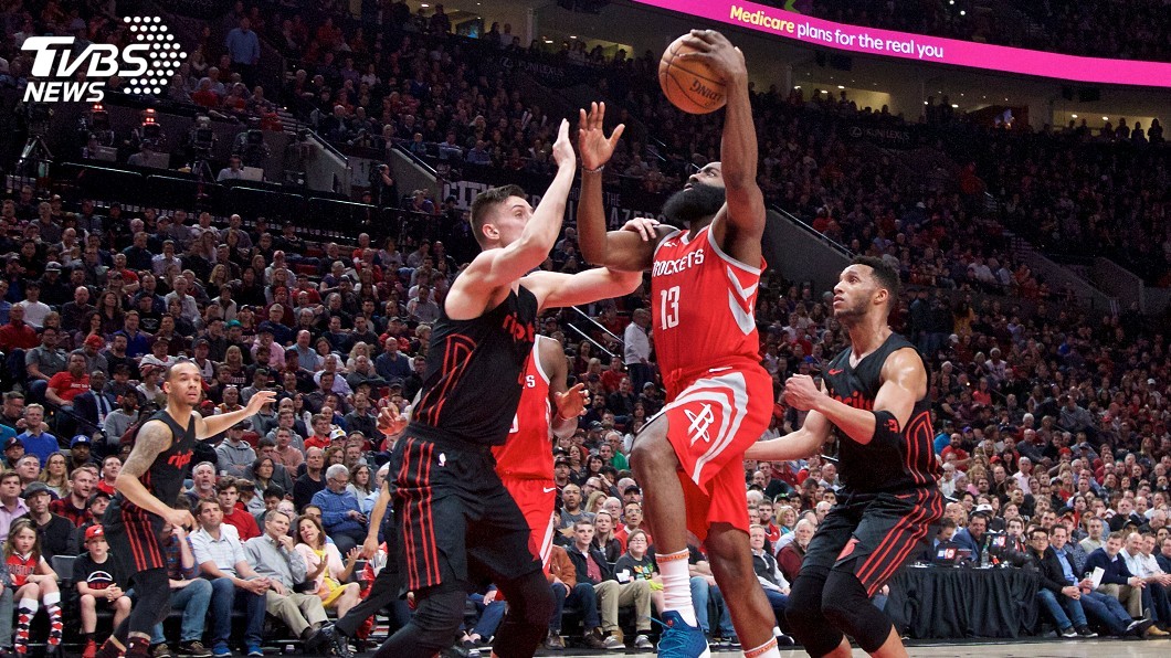 NBA哈登狂飆42分　火箭斷拓荒者13連勝