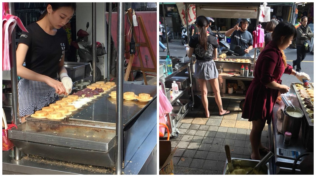 車輪餅妹的側面照和背面照都有。(圖/翻攝自童仲彥臉書)
