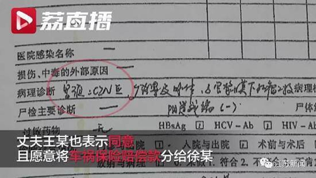 警方深入追查，吳女罹患子宮頸癌，疑似尋死才計畫這起車禍案件。(圖／翻攝自雪花新聞)
