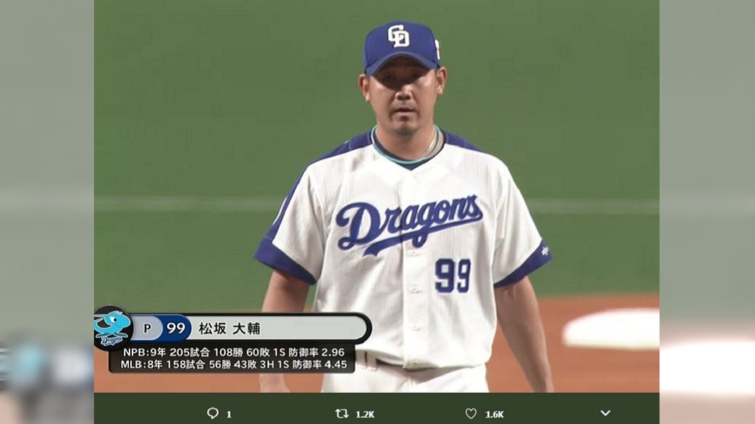 隔4209天回日職先發! 松坂大輔投5局失3分