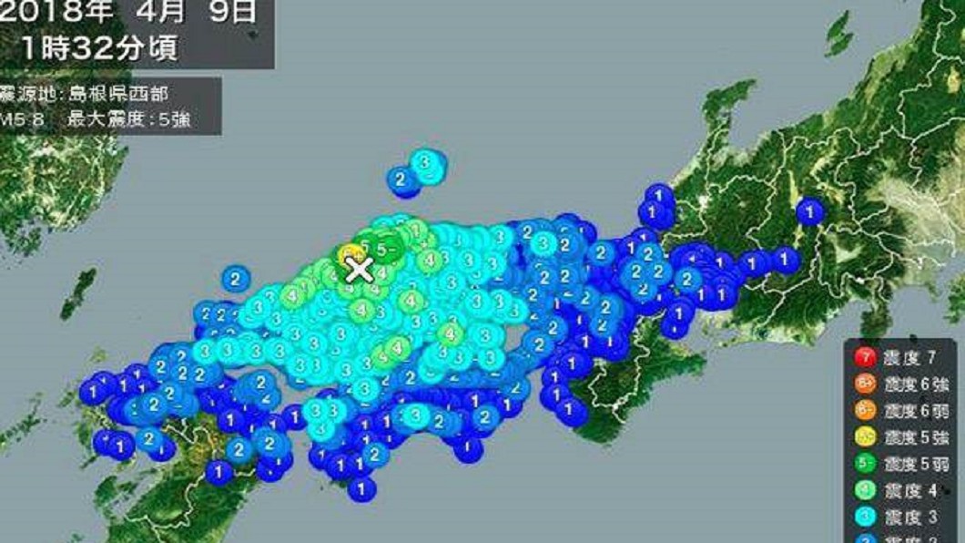 日本凌晨6.1地震　上百戶停電兩人受傷