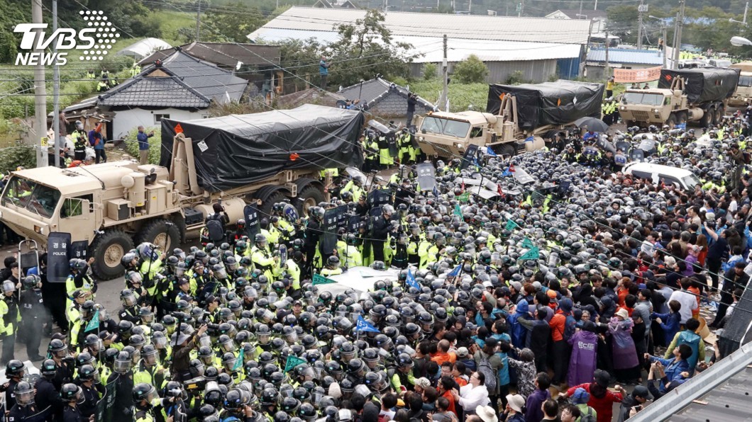阻建材進入薩德基地　韓發生警民衝突