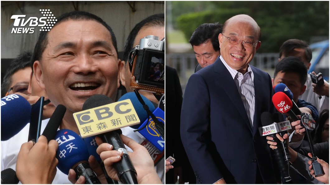 TVBS最新民調　侯友宜支持度40％、蘇貞昌32％