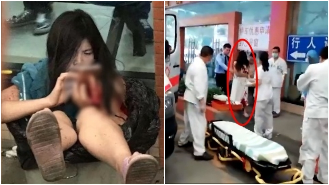 被砍十幾刀丟垃圾桶 女子淡定滑手機等救援