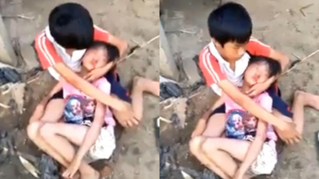 震撼!螢火蟲之墓真實版 哥無助緊抱被虐昏的妹妹