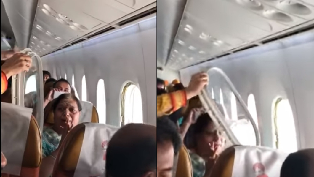 影／印度客機高空中「脫窗」　女乘客嚇到痛哭