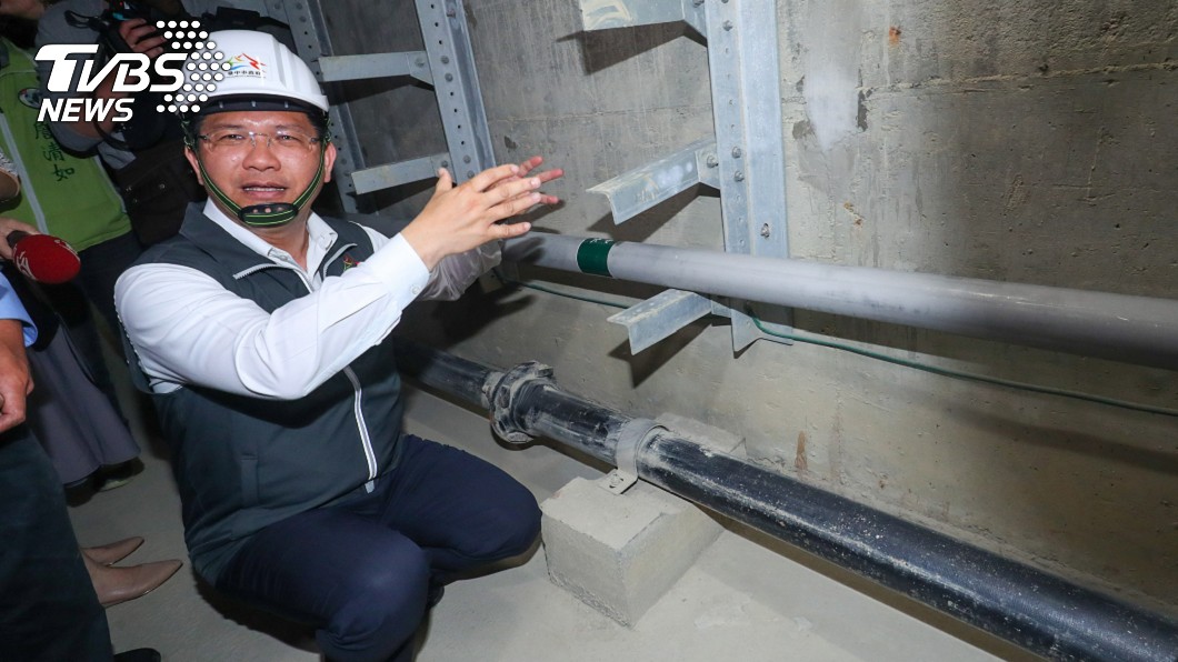 水湳中水道延管工程完成 林佳龍視察