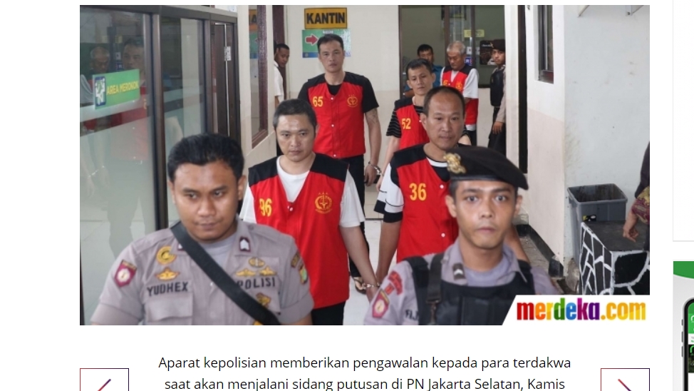 走私1噸冰毒至印尼 8台人遭判死刑