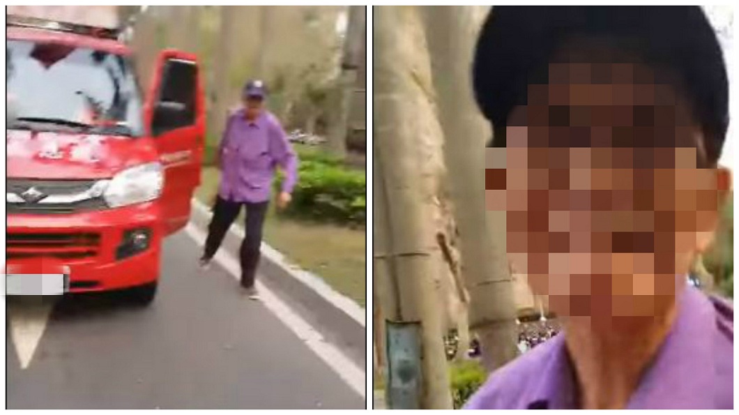 疑宣傳車和機車擦撞　愛國同心會駕駛當街揮拳扁騎士