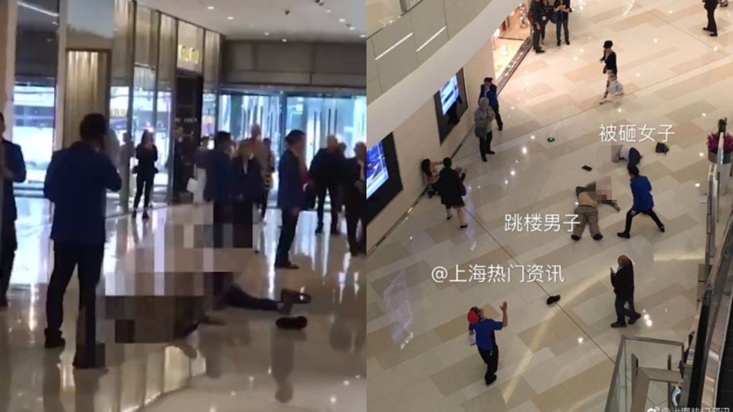 商場6樓突跳下!男子濺血慘死 2女被砸中1重傷
