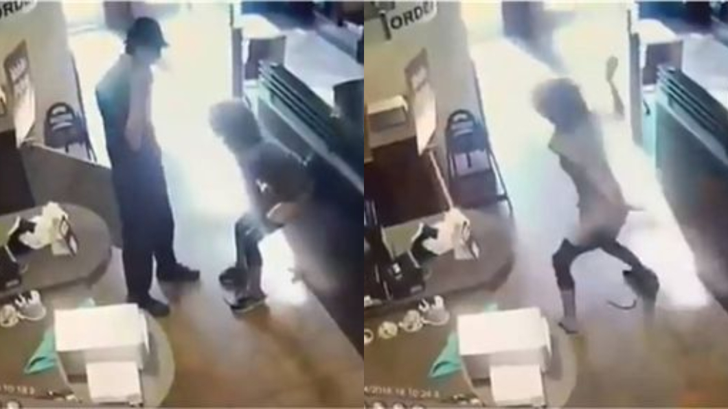 影/不滿店員態度差 女客當眾「脫褲拉屎」丟店員