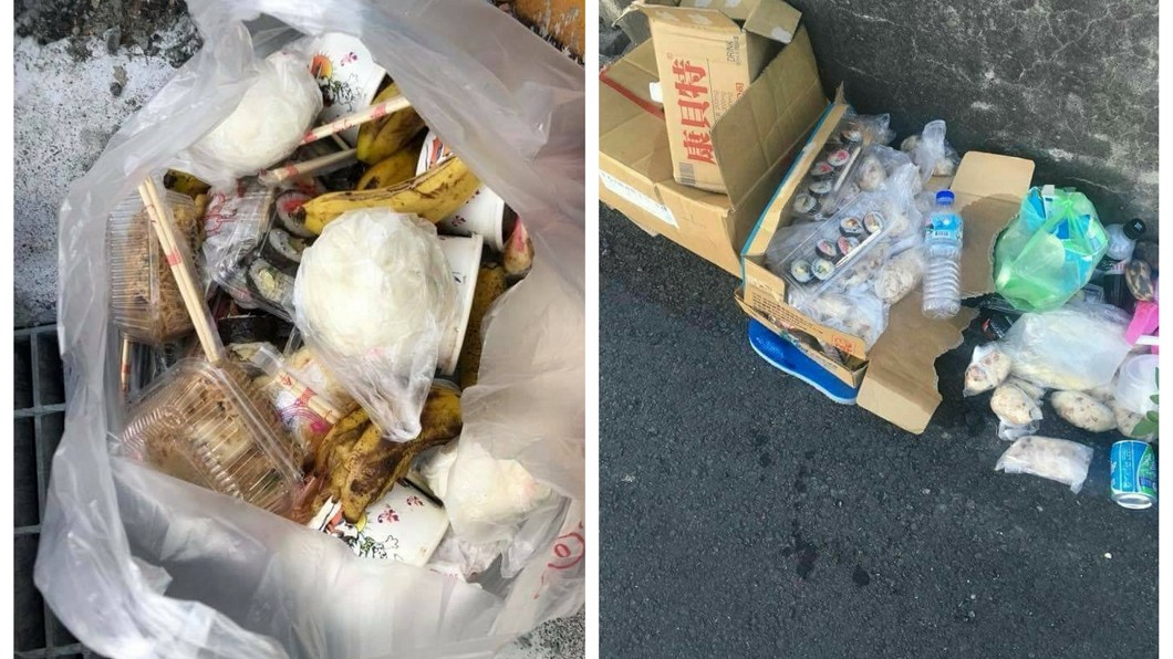 遶境活動食物丟滿地 廟方籲:舉頭三尺有神明