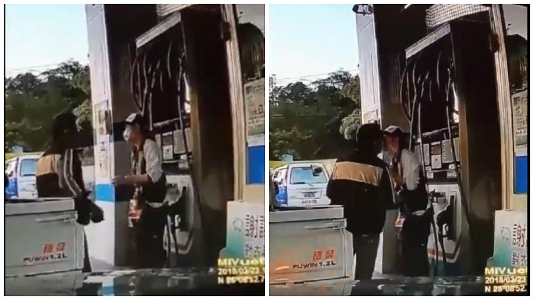 加油滿500送喇舌？馬尾妹扯口罩獻吻　網：我也開車去