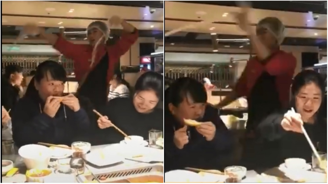 妹仔海底撈閃不掉…師傅甩麵悲劇了 網笑歪:終於!