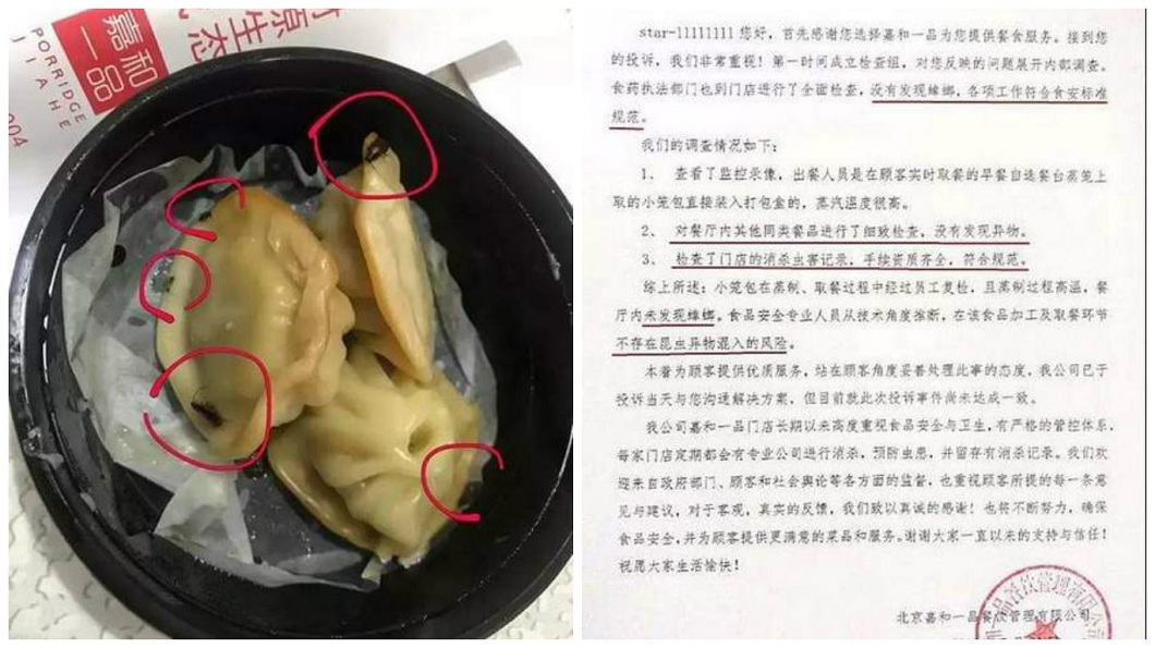 吃小籠包驚見5蟑螂狂吐　店家掰：無異物