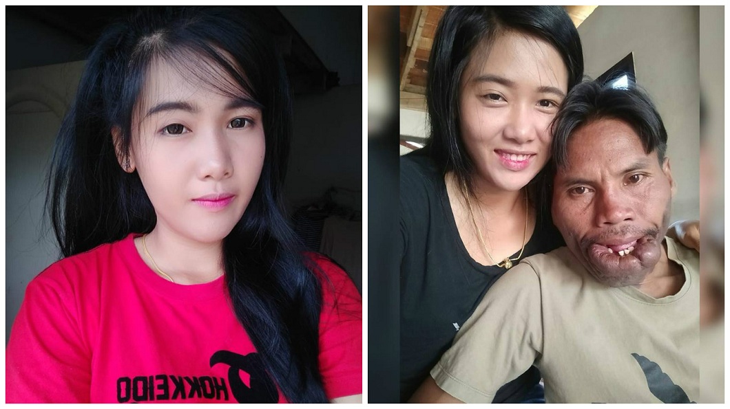 夫妻倆不理會外界的酸鹽酸語,女方甚至更說:我們是真愛。(圖/翻攝自臉書)