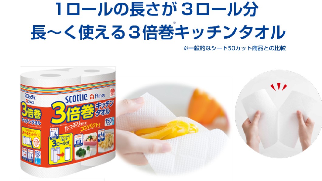 日本捲筒衛生紙進化了 加長版買氣旺