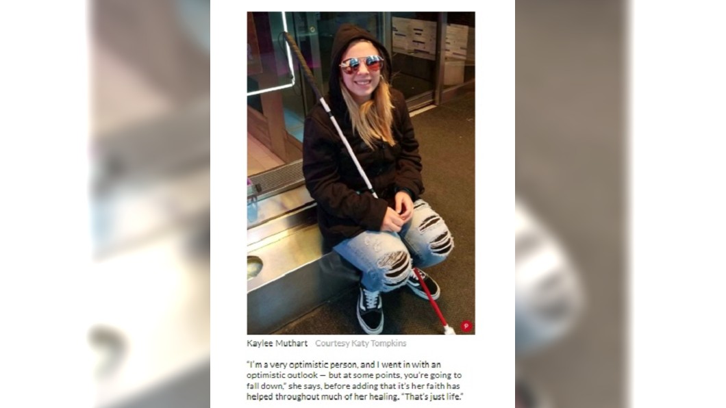 少女吸毒自挖眼球　學習適應失明新生活